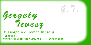 gergely tevesz business card